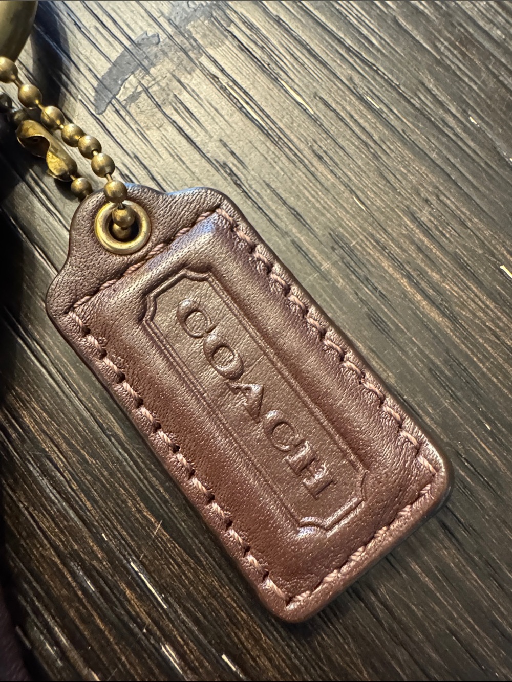 Coach Brown Leather Crossbody with Gold Turnlock - Picture 3 of 8